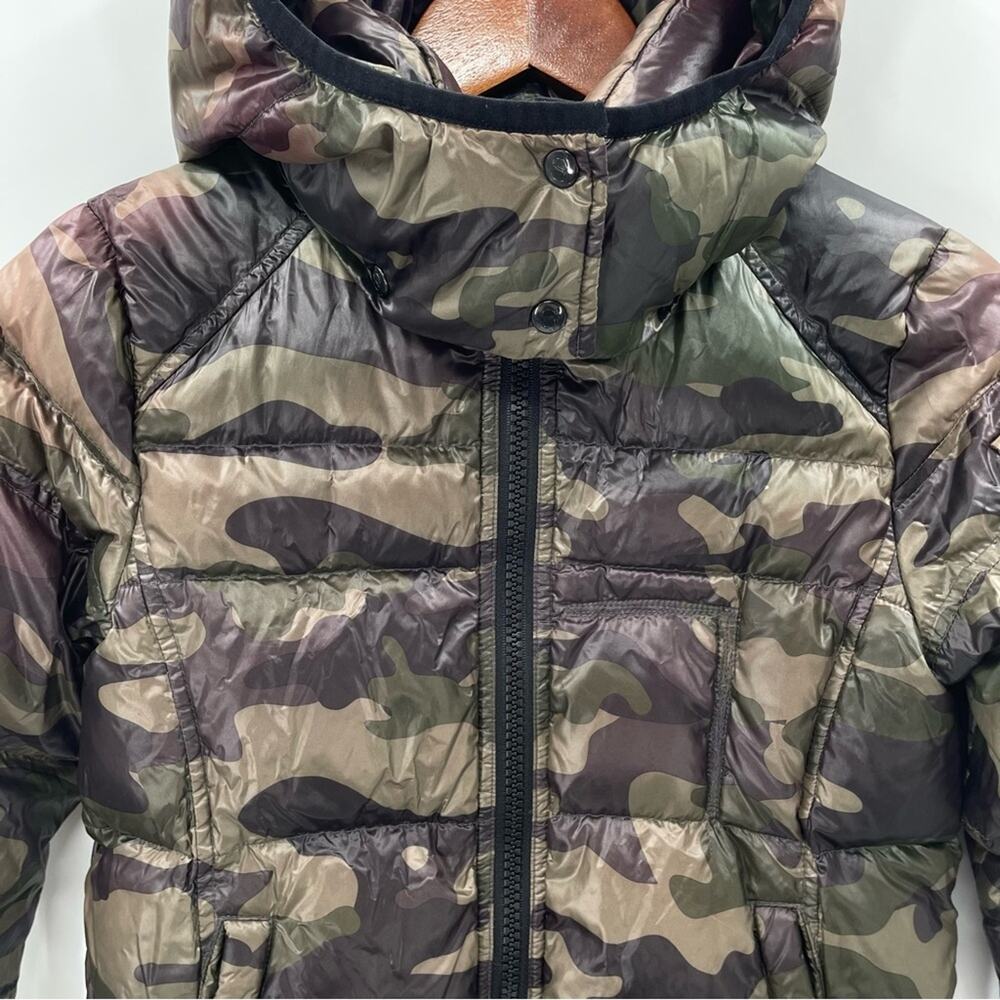 S13 New York Boy's Downhill Camo-Print Down-Blend Hooded Jacket Size 8 - Picture 2 of 12
